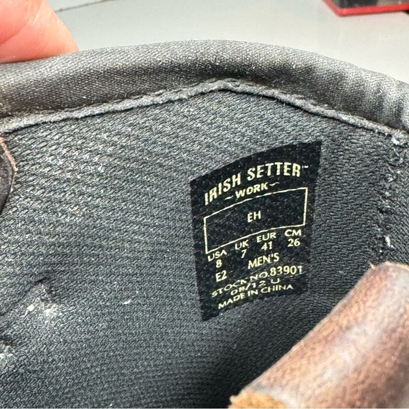 Irish Setter Wellington Men’s‎ Sz 8 Work Boot 83901 - Picture 6 of 6